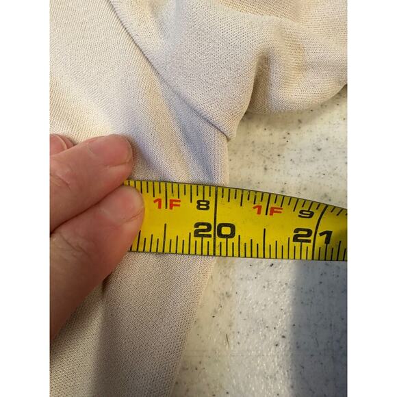 MM.LaFleur New York Size L Deneuve Faux Wrap Blouse 3/4 Sleeve Champagne C26 - Picture 6 of 7